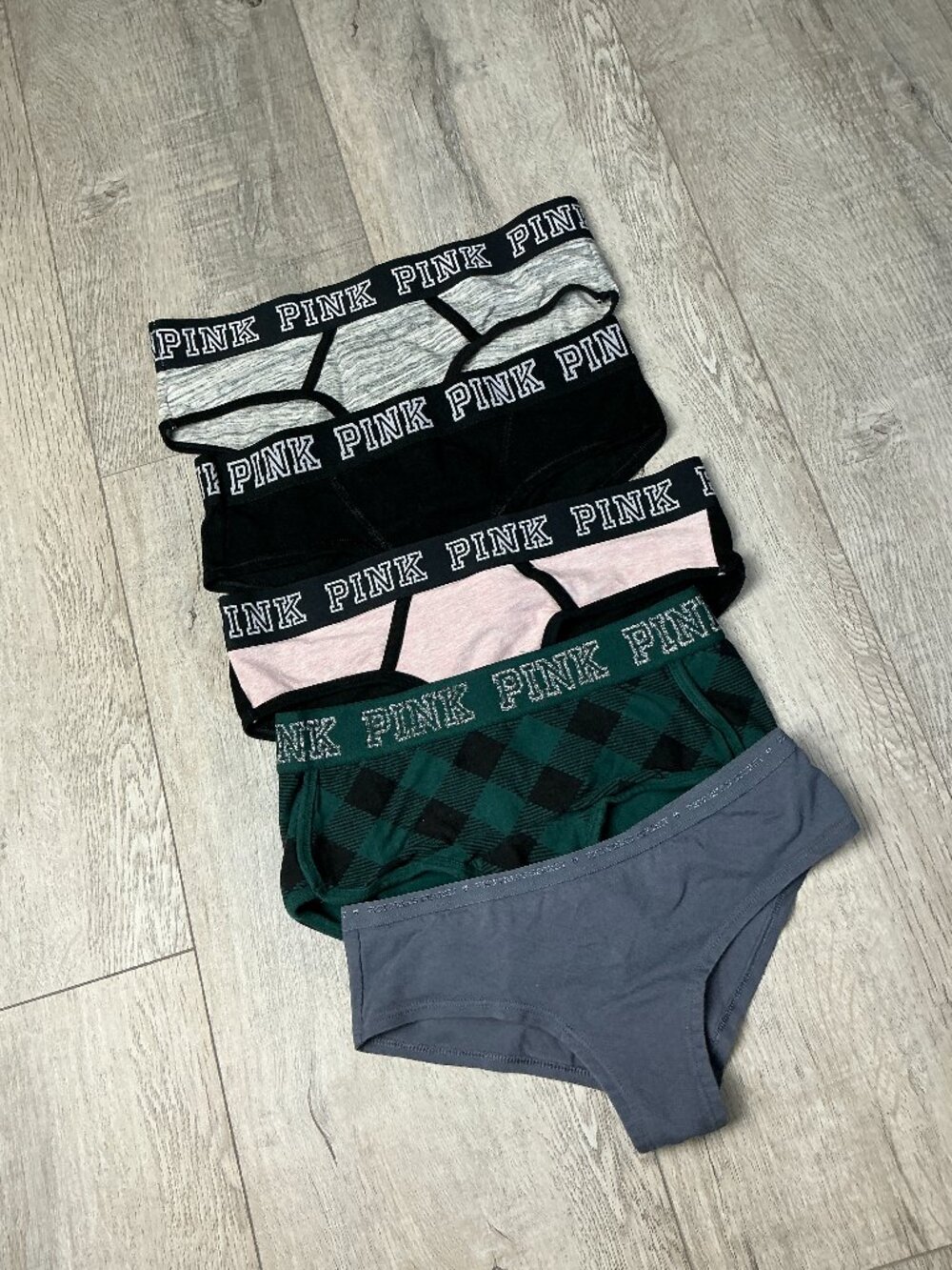 Victoria’s Secret PINK Cotton Logo Panties Size Small Lot of 5 - Unworn